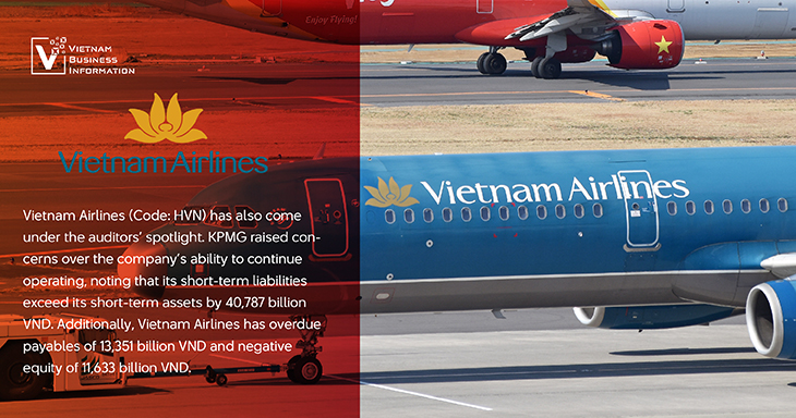 Vietnam Airlines auditors warnings Vietnam Business Information