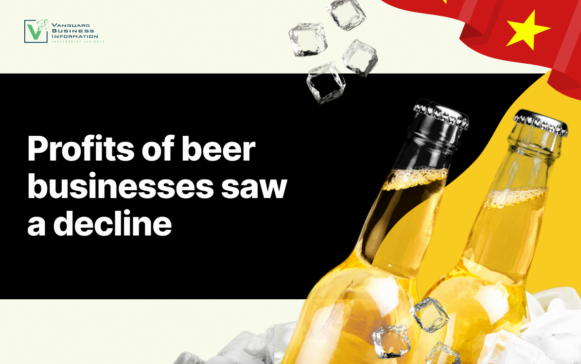 Profits of beer businesses saw a decline