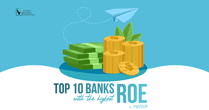 Top 10 banks with the highest ROE in 1H2024